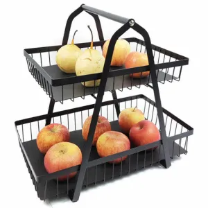 سلة فواكه من طبقتين ,Two-tier fruit basket,