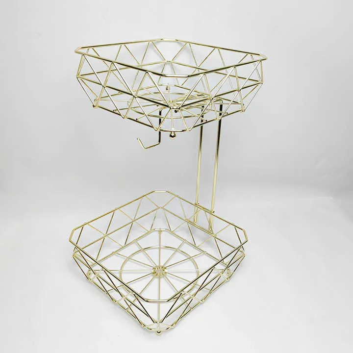 سلة فاكهة من طبقتين ,two-tier fruit basket