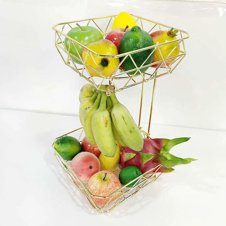سلة فاكهة من طبقتين ,two-tier fruit basket
