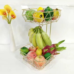 سلة فاكهة من طبقتين ,two-tier fruit basket
