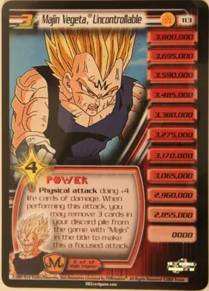 113 Majin Vegeta Uncontrollable Lv3