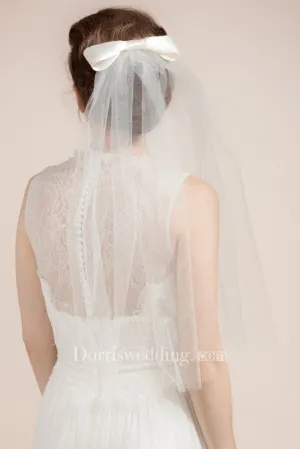 2018 New Arrival Single Layer Bride Soft Yarn Short Veil