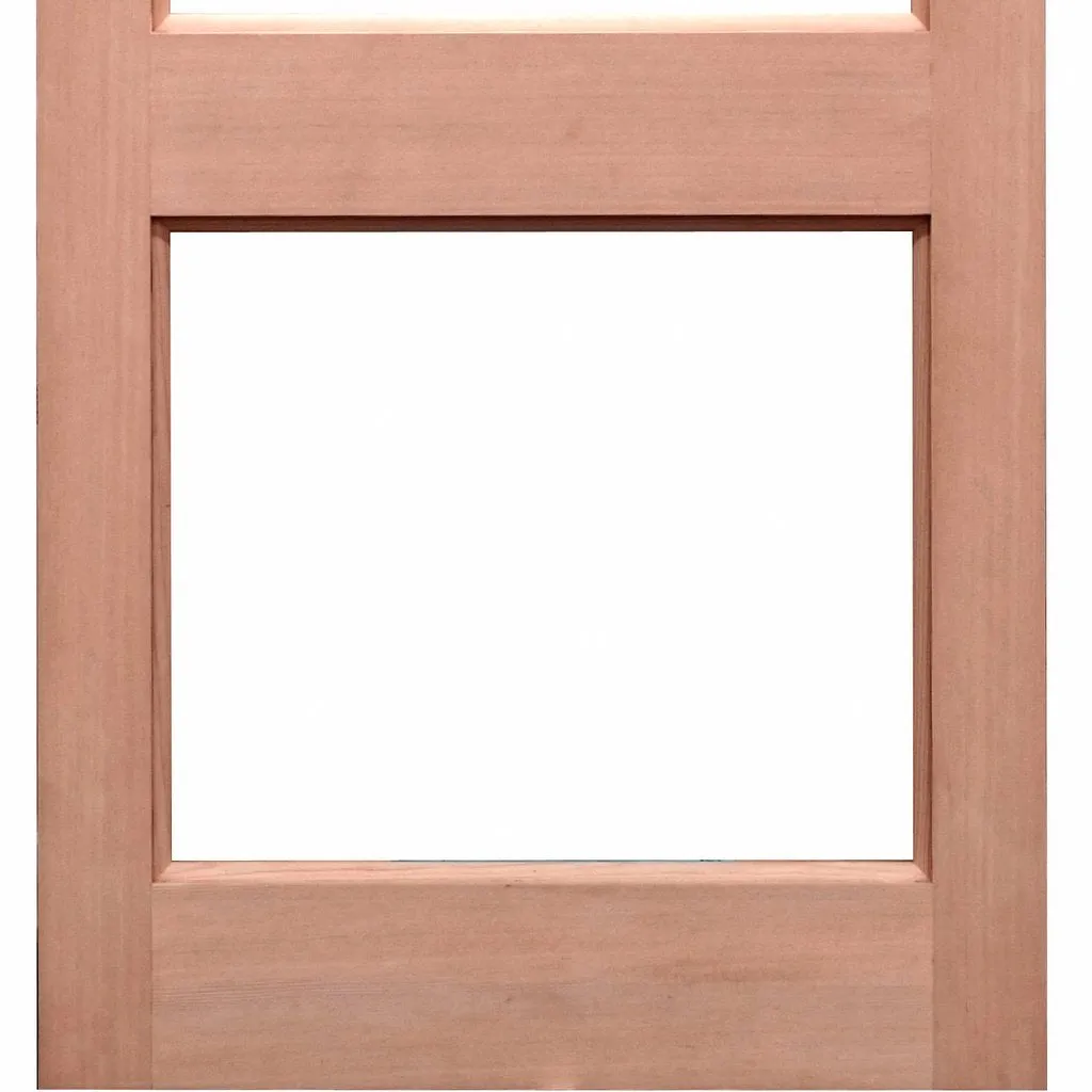 2XGG Exterior Meranti Wooden Front Door - Fit Your Own Glass