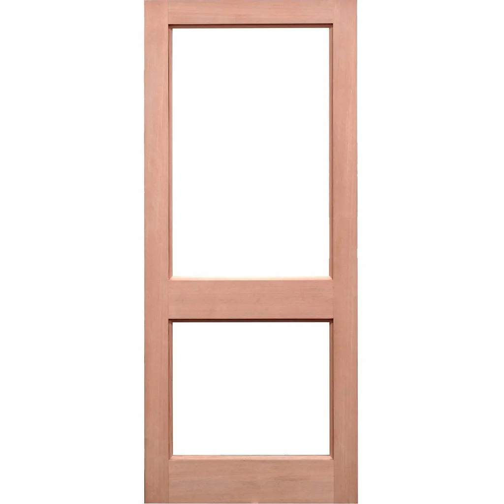 2XGG Exterior Meranti Wooden Front Door - Fit Your Own Glass
