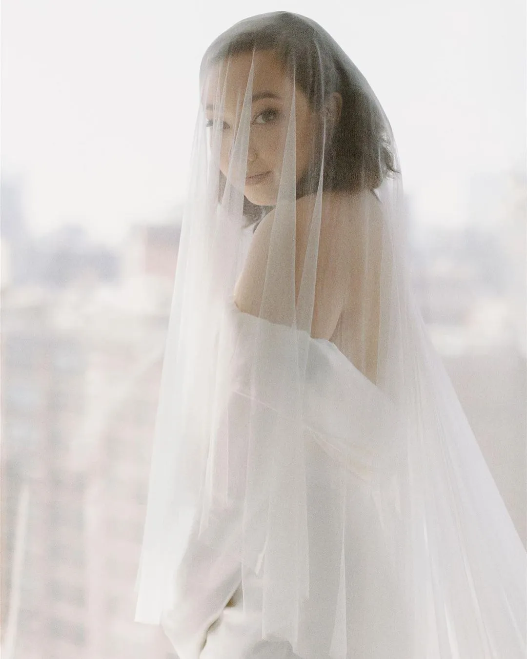 ANGELIQUE | French Silk Drop Veil