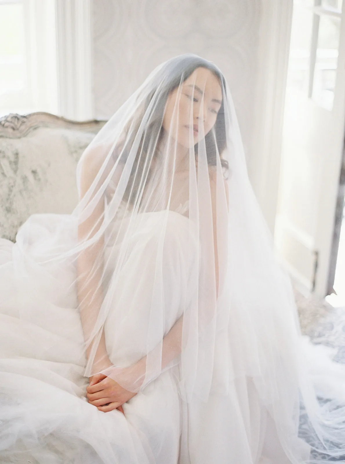 ANGELIQUE | French Silk Drop Veil