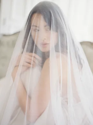 ANGELIQUE | French Silk Drop Veil