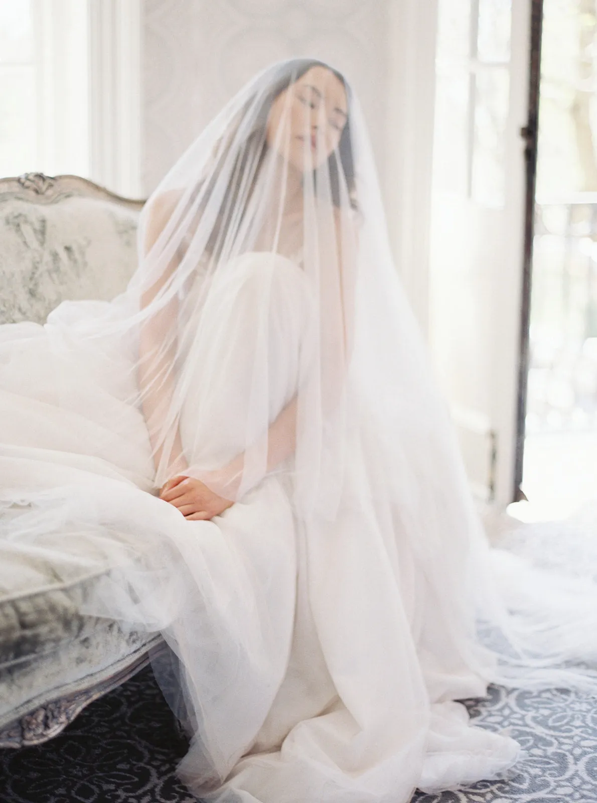 ANGELIQUE | French Silk Drop Veil