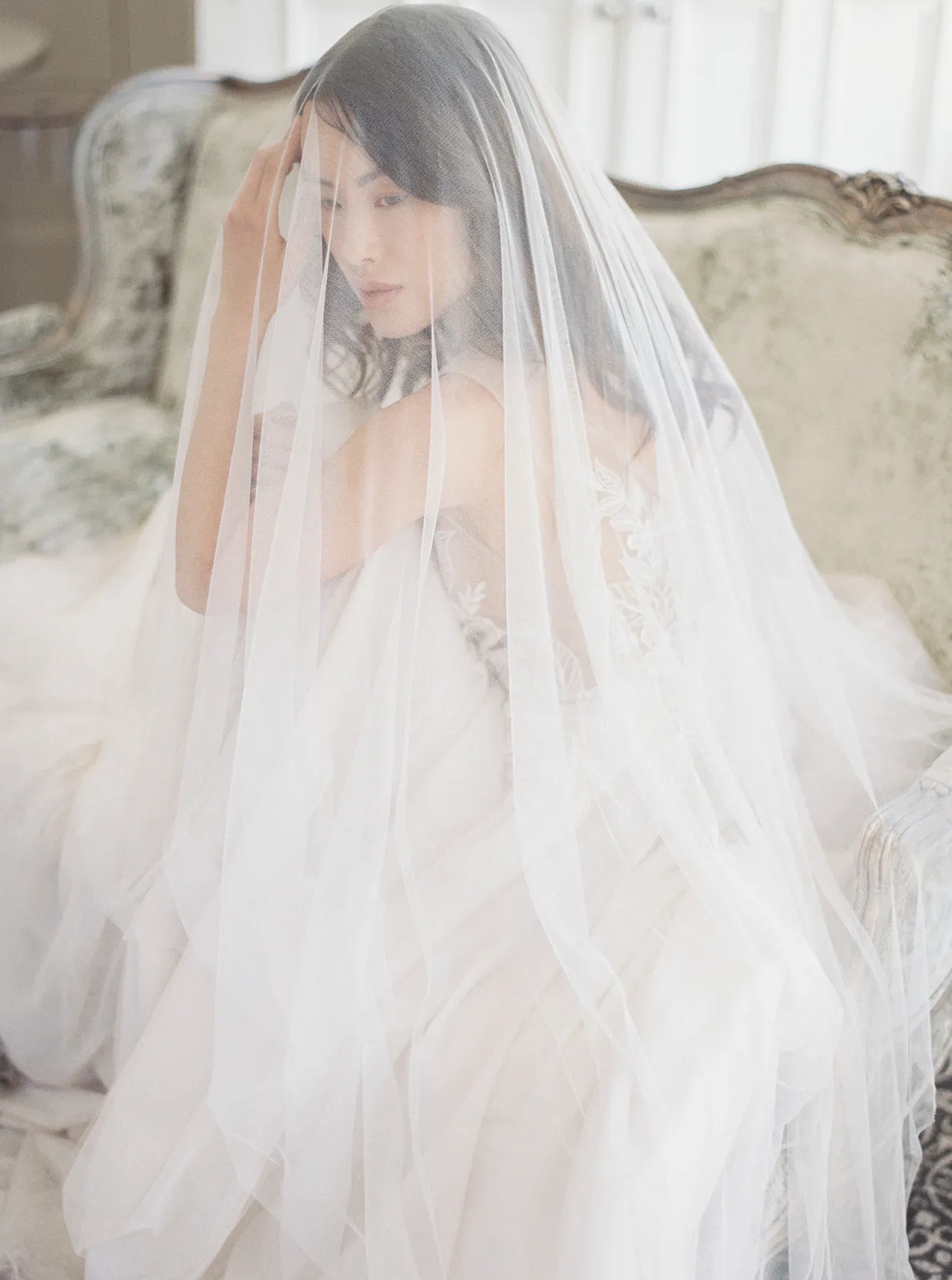 ANGELIQUE | French Silk Drop Veil
