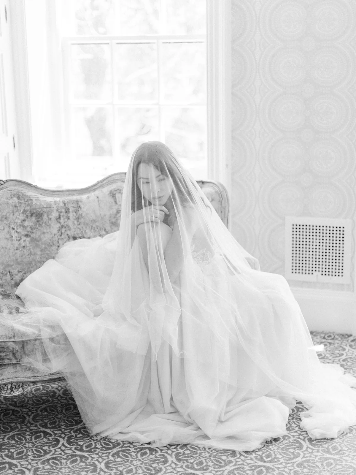 ANGELIQUE | French Silk Drop Veil