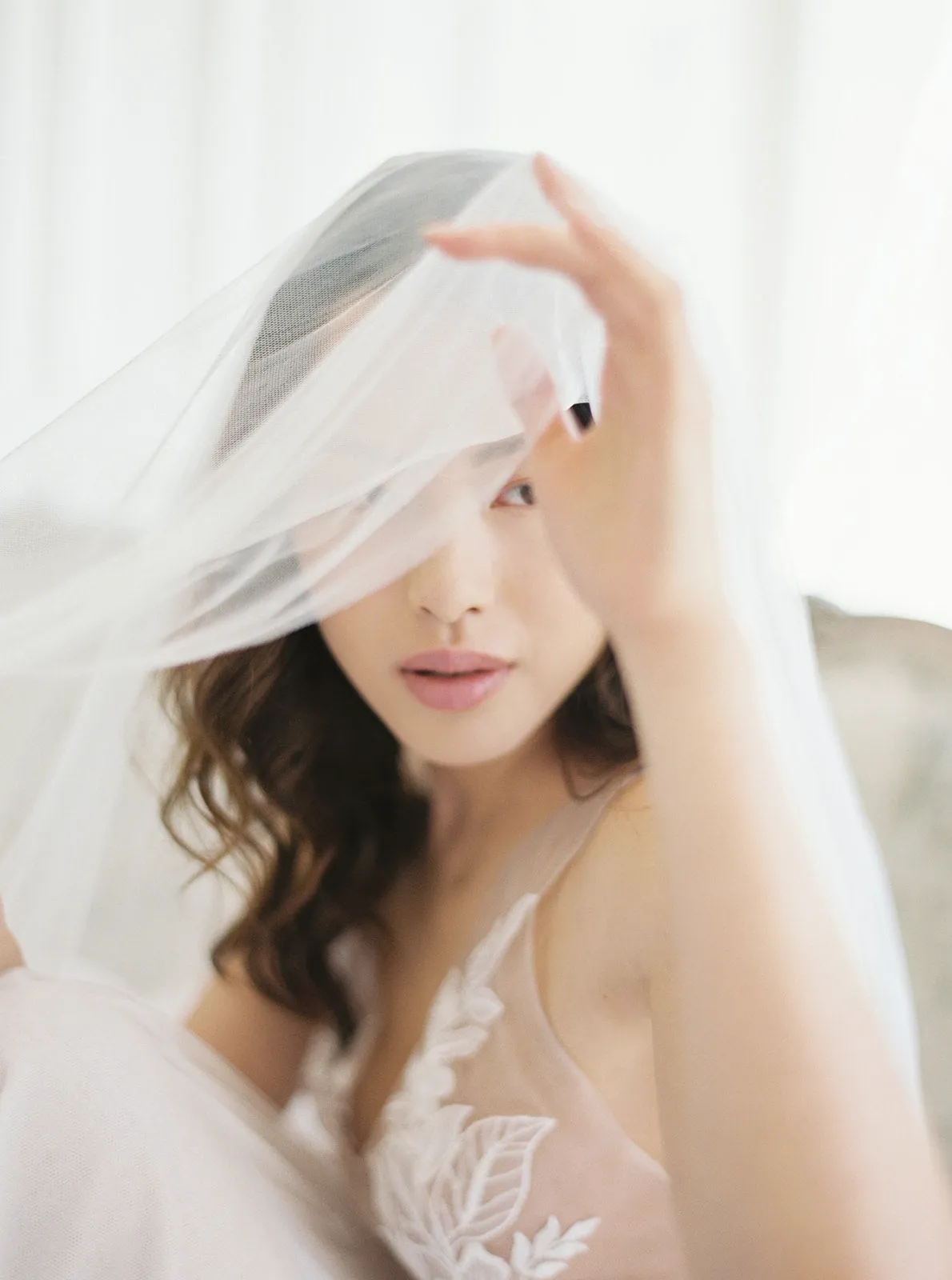 ANGELIQUE | French Silk Drop Veil