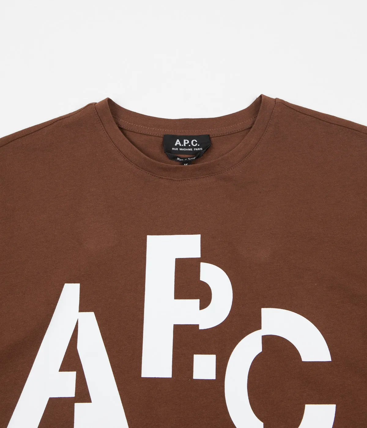 A.P.C. Decale T-Shirt - Brown