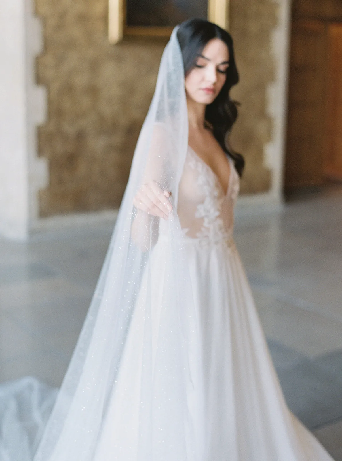 AURA | Long Sparkle Veil