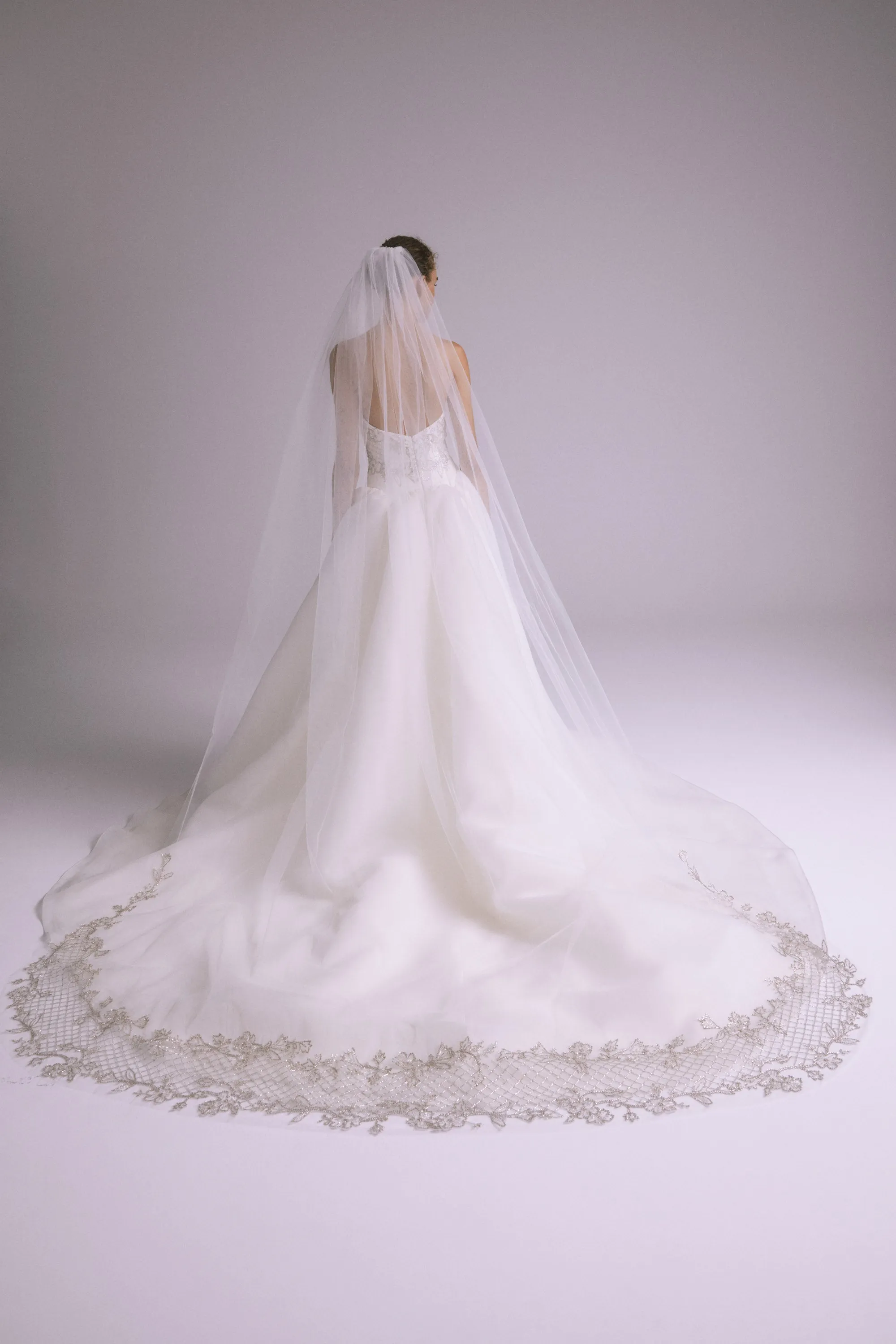 AVA816 - Hand Beaded Veil
