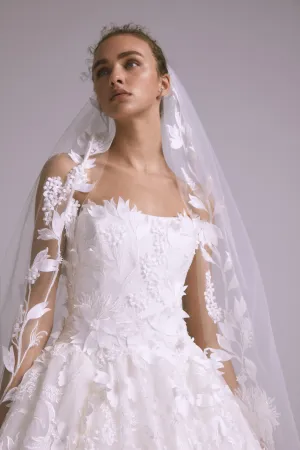 AVA817 - Embellished Floral Veil AVA817 - Embellished Floral Veil