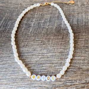 Bridal Pearl Beaded Necklace by XO Fetti