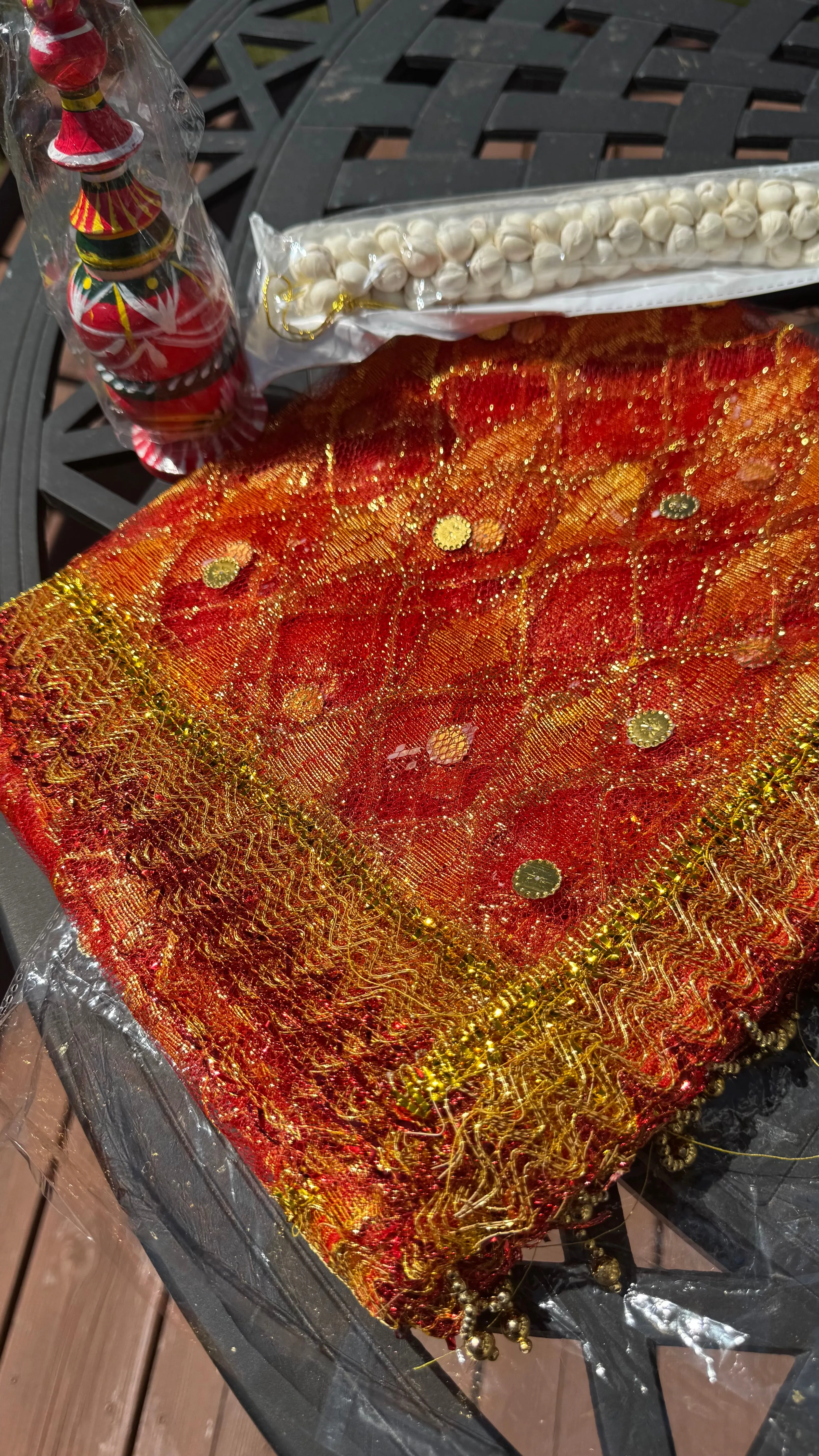 Bridal Puja Bengali Veil Onna Dupatta