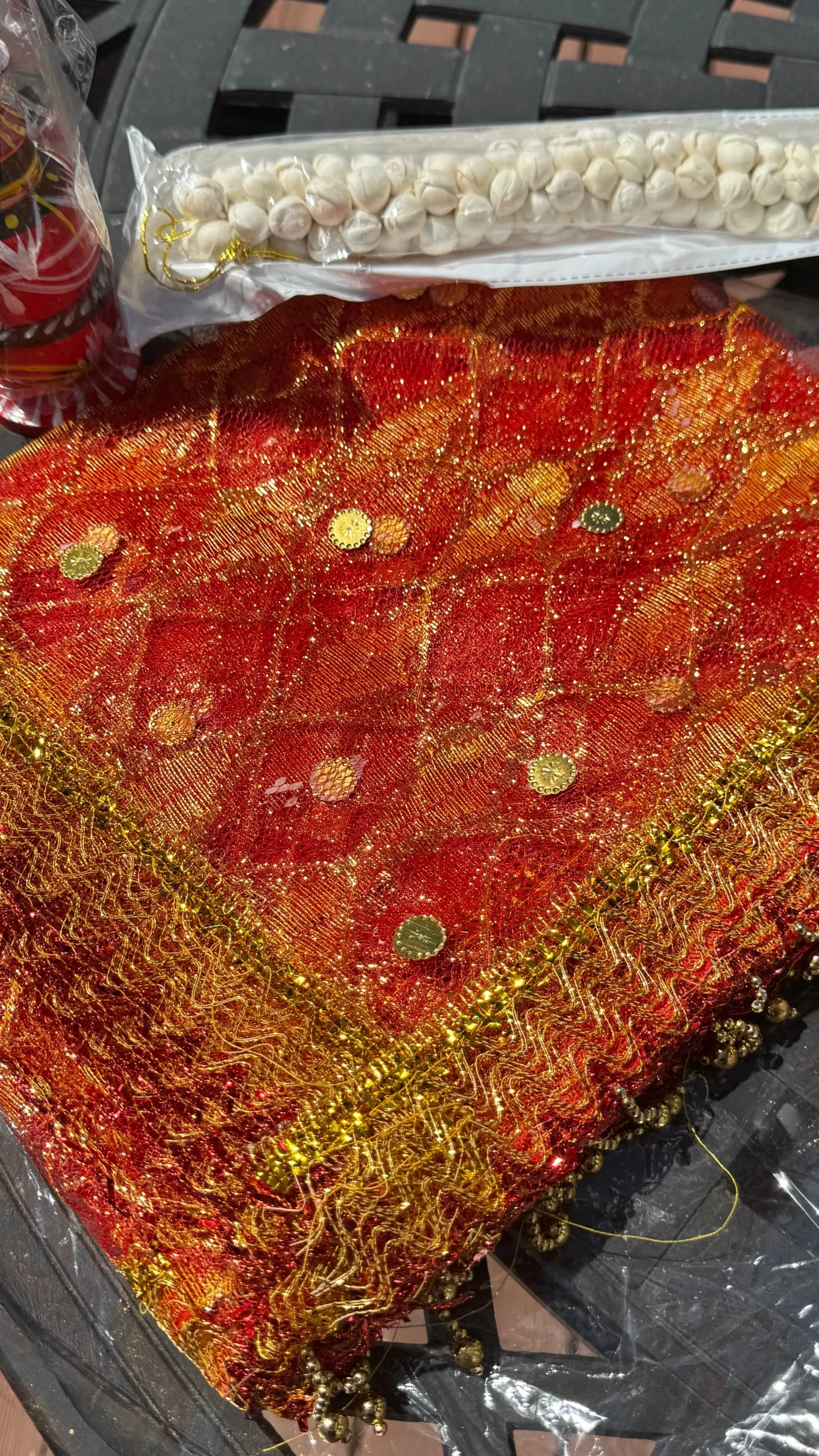 Bridal Puja Bengali Veil Onna Dupatta