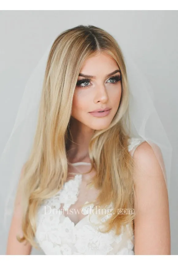 Bride Single Layer Soft Yarn Wedding Short Tulle Veil Accessories