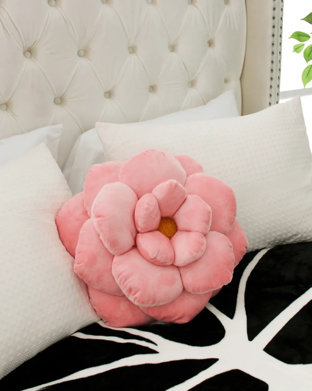 Camellia Flower Pillow