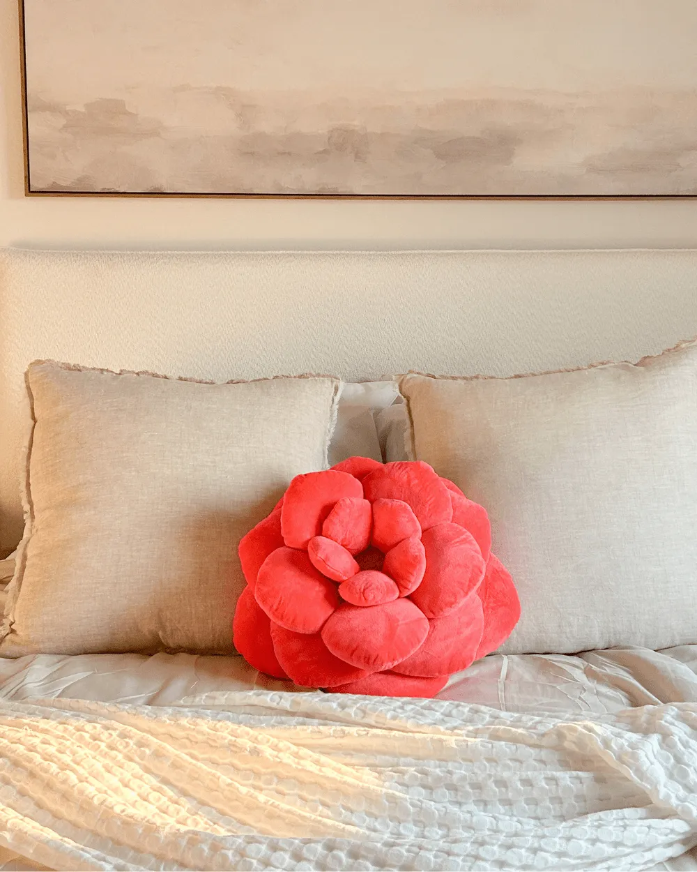 Camellia Flower Pillow