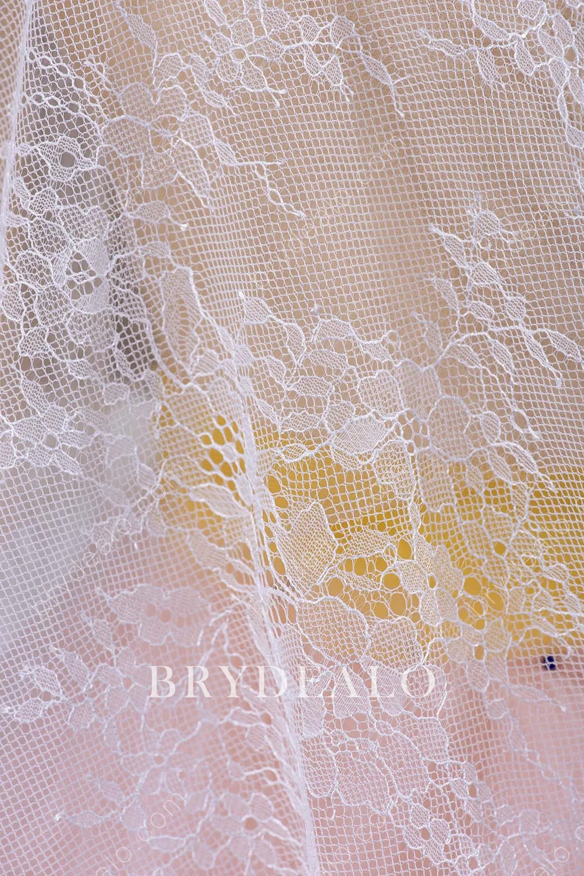 Delicate Botanic Bridal Lace Fabric for Wholesale