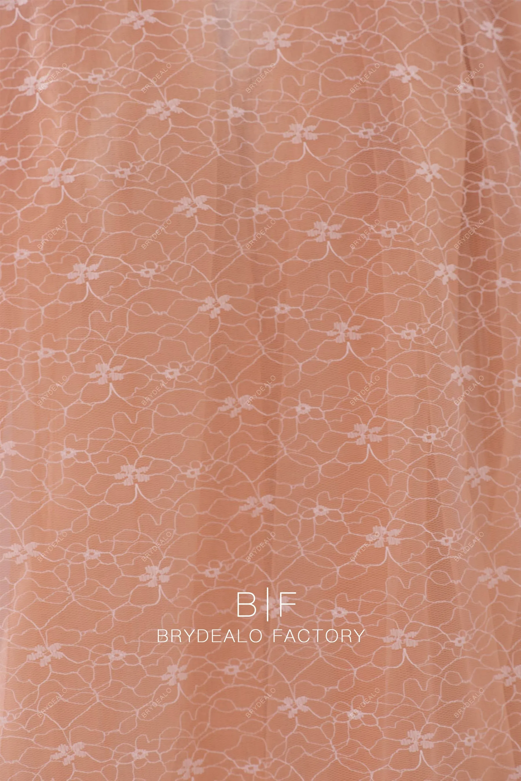 Delicate Tiny Flower Motif Warp Knitted Lace Fabric Online