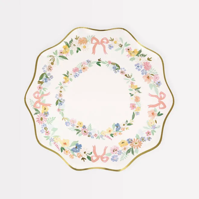 Elegant Floral Side Plates