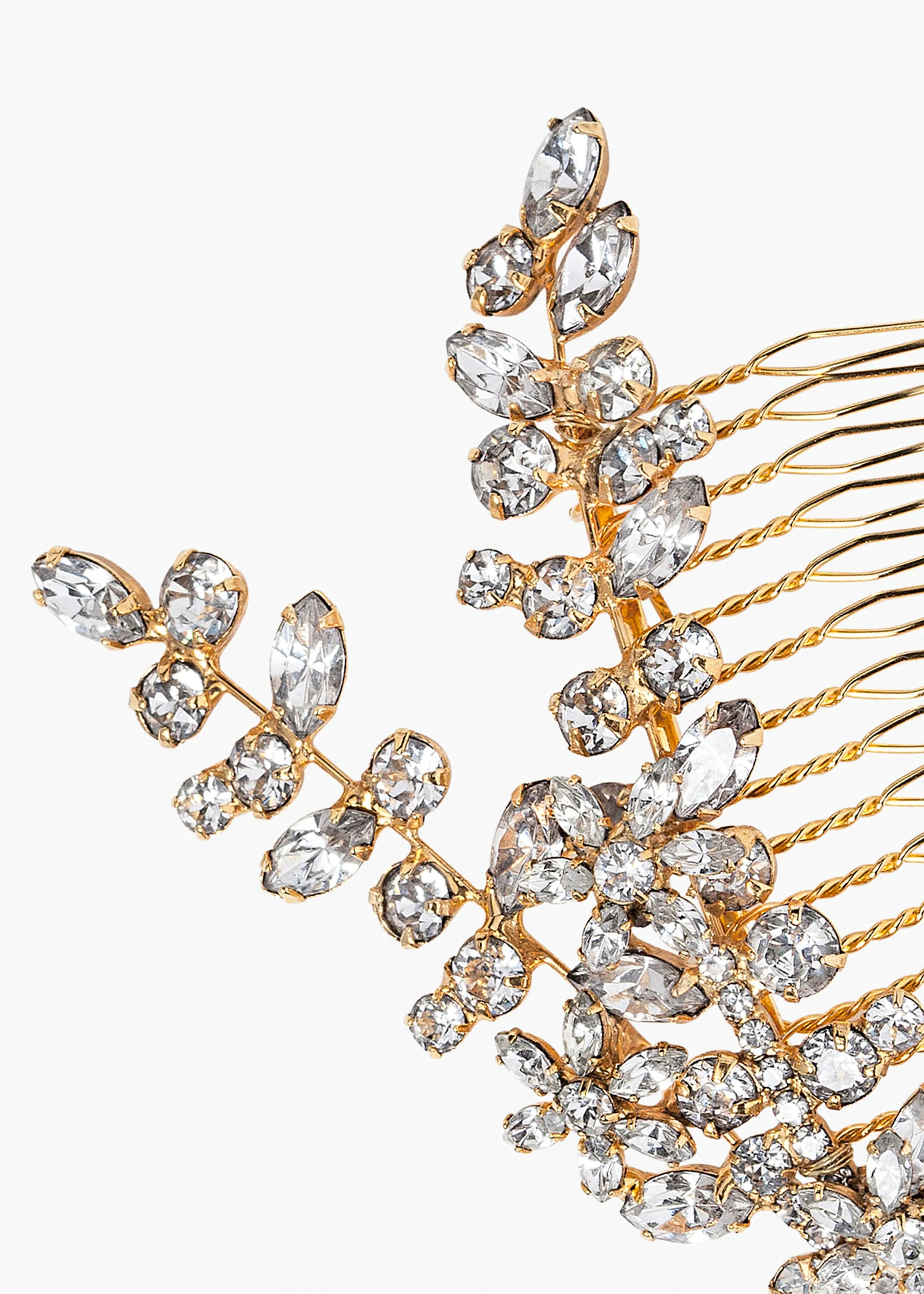 Elissa Comb -- Crystal Antique Gold