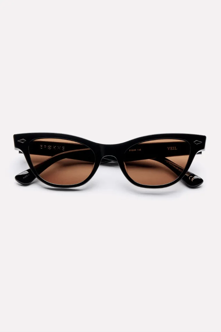 EPOKHE VEIL SUNGLASSES - BLACK POLISHED/ BRONZE POLARIZED