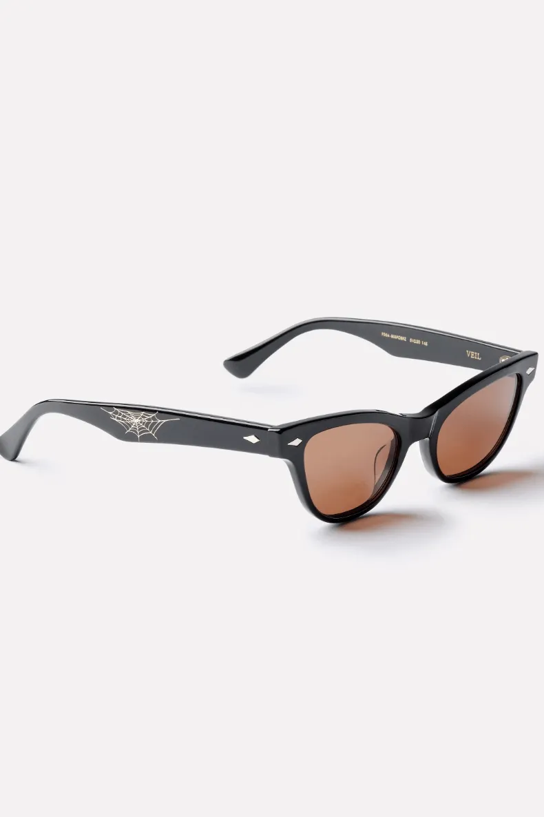 EPOKHE VEIL SUNGLASSES - BLACK POLISHED/ BRONZE POLARIZED