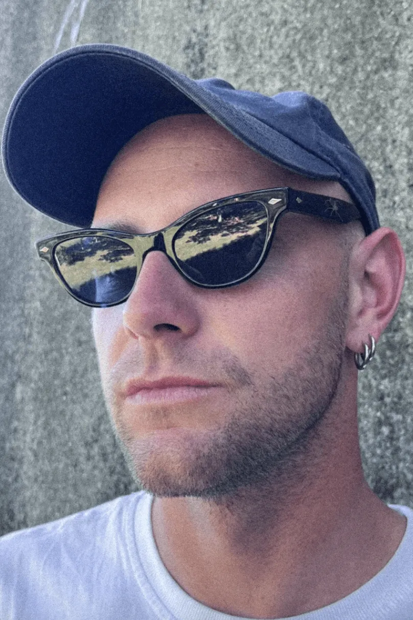 EPOKHE VEIL SUNGLASSES - BLUE TORTOISE POLISHED/ BLUE
