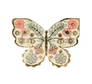 Floral Butterfly Napkins
