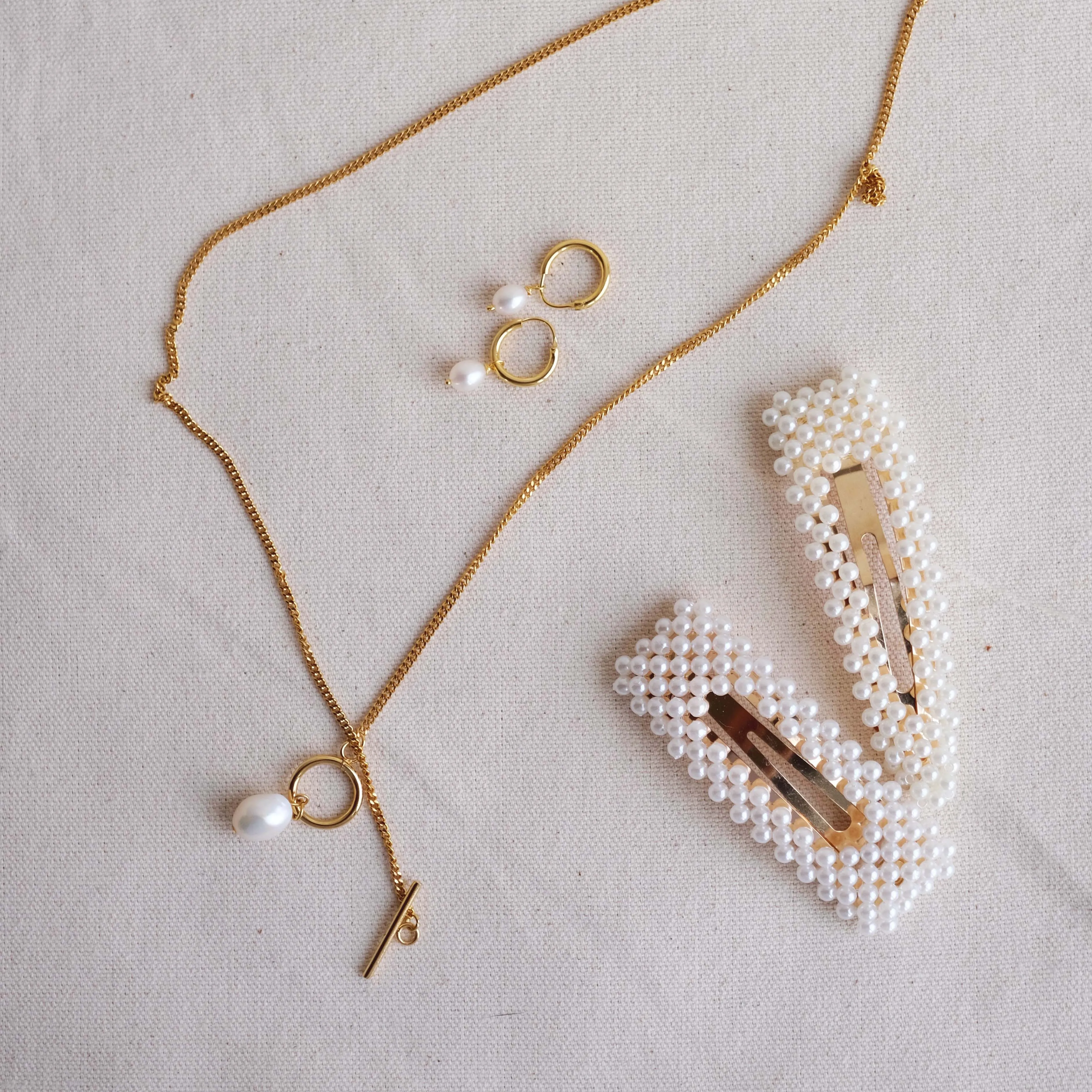 Freshwater Necklace - Gold