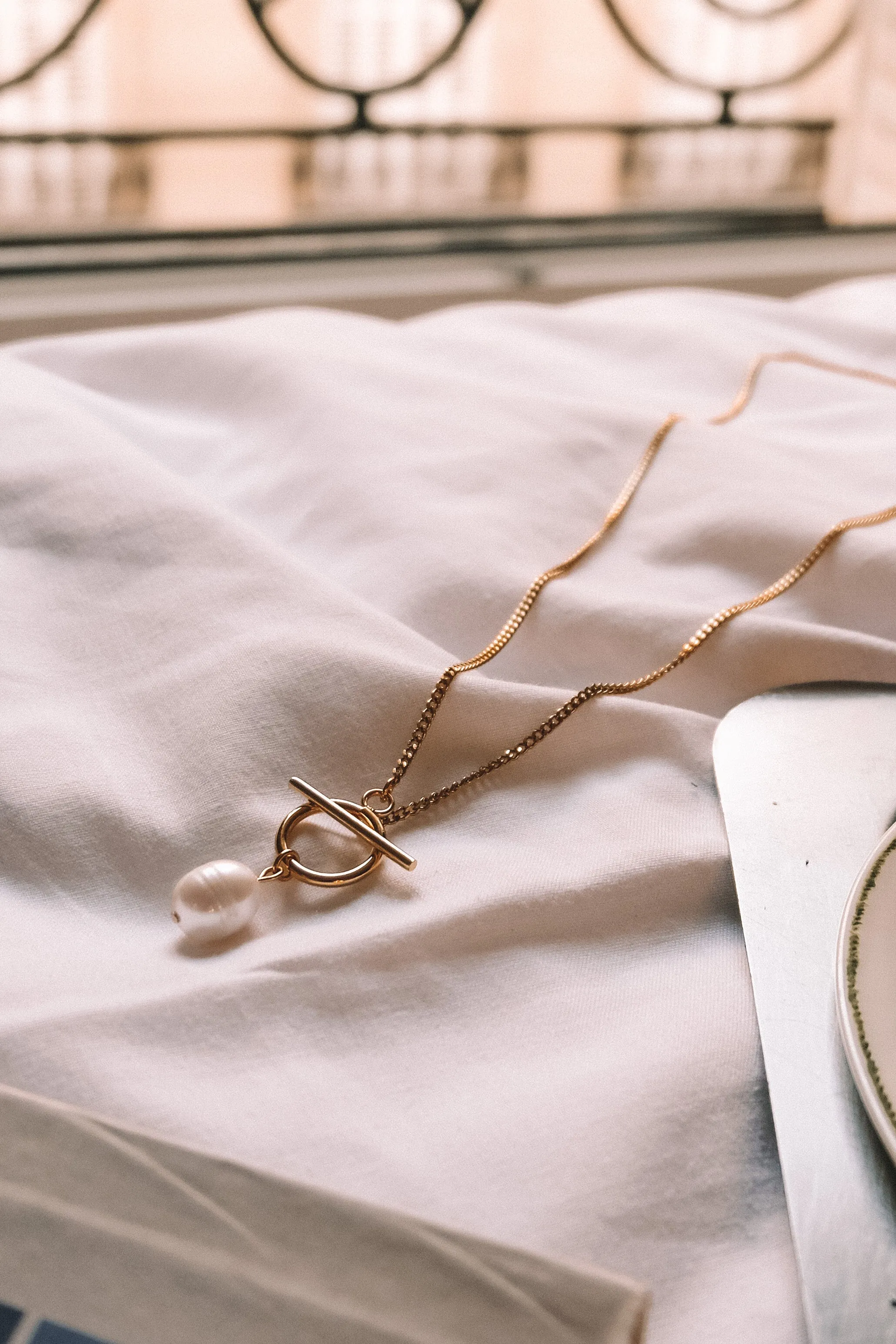 Freshwater Necklace - Gold