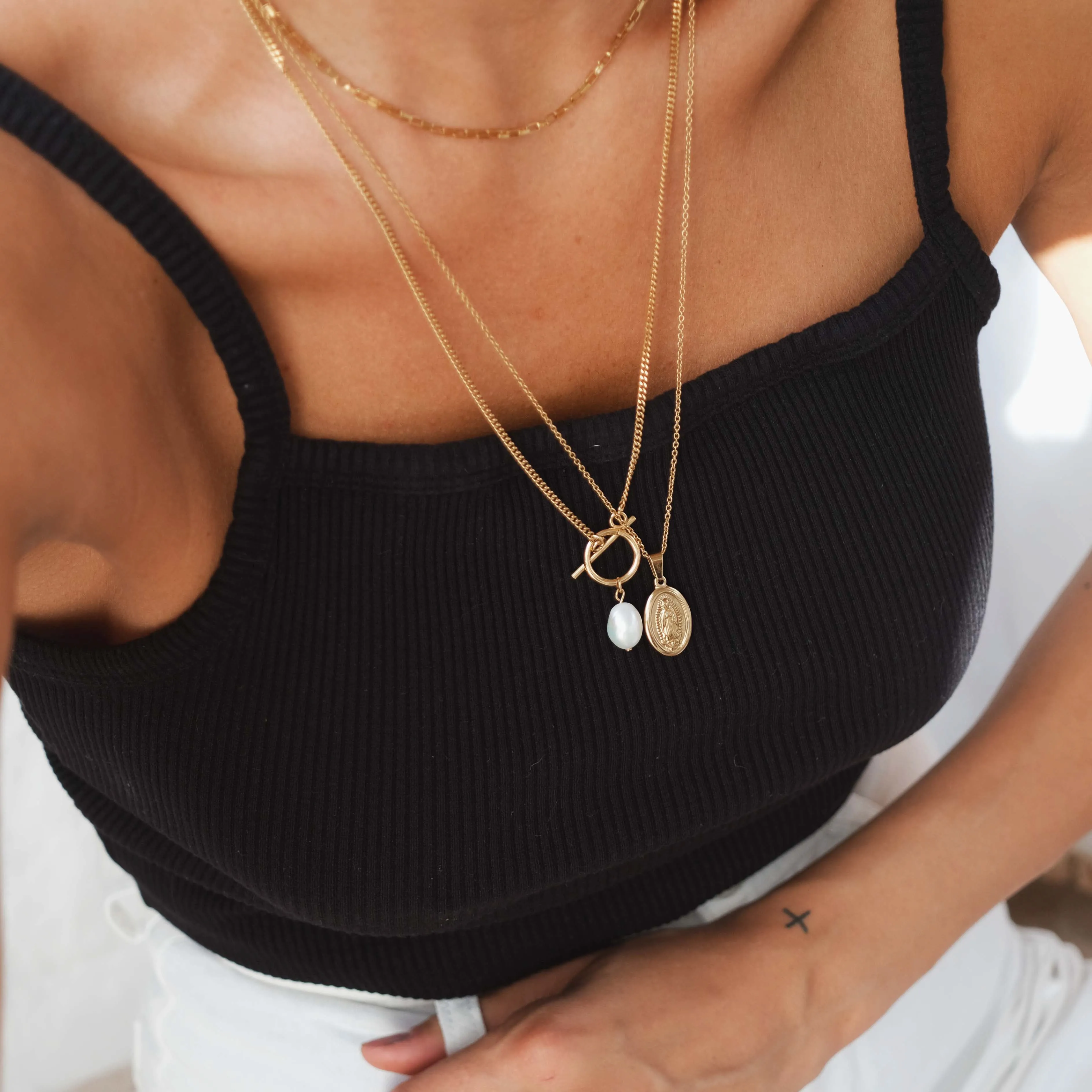 Freshwater Necklace - Gold