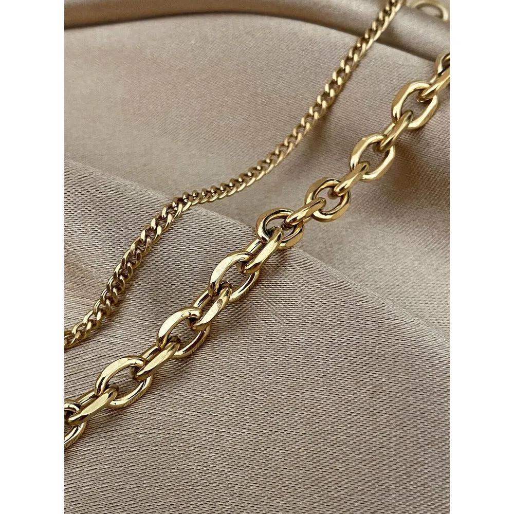 Journey Butterfly Double Layered Necklace