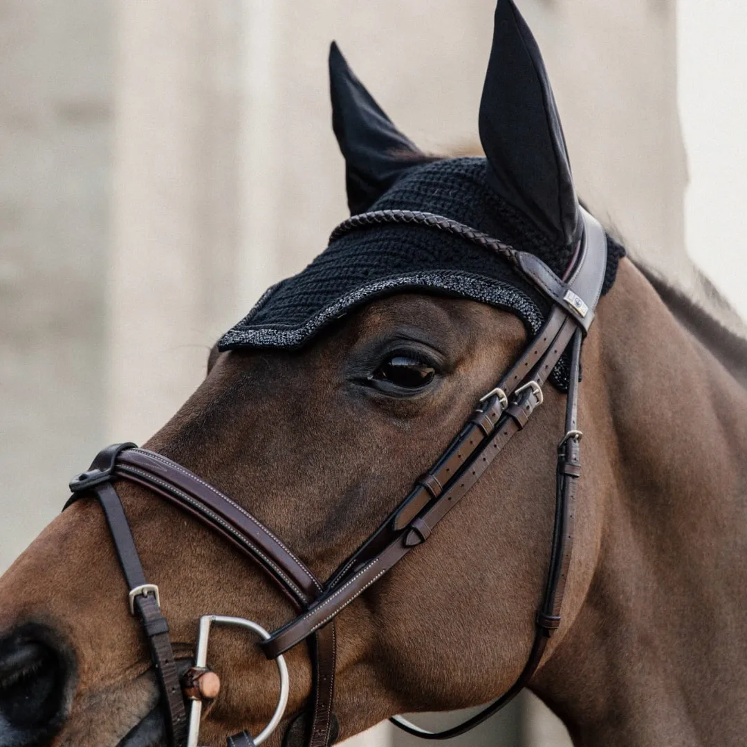 Kentucky Horsewear Glitter and Stone Wellington Fly Veil - Black