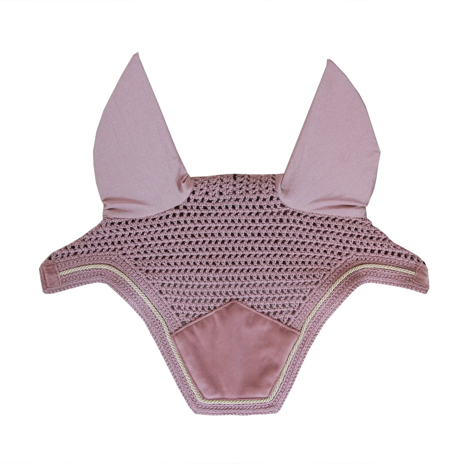 Kentucky Horsewear Wellington Velvet Fly Veil - Old Rose