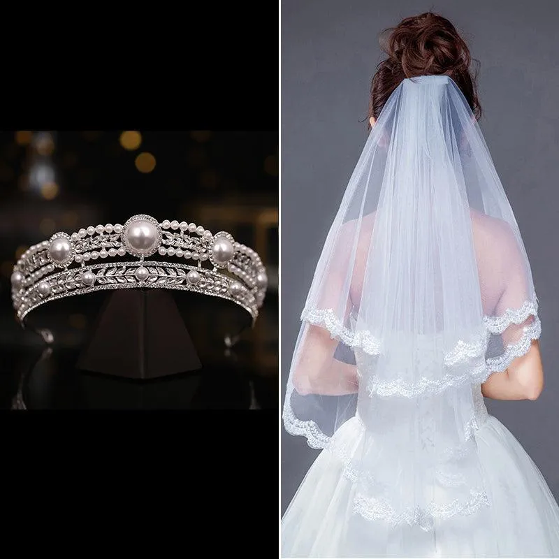 Korean Style Wedding Retro Pearl Princess Super Fairy Hair Accessories