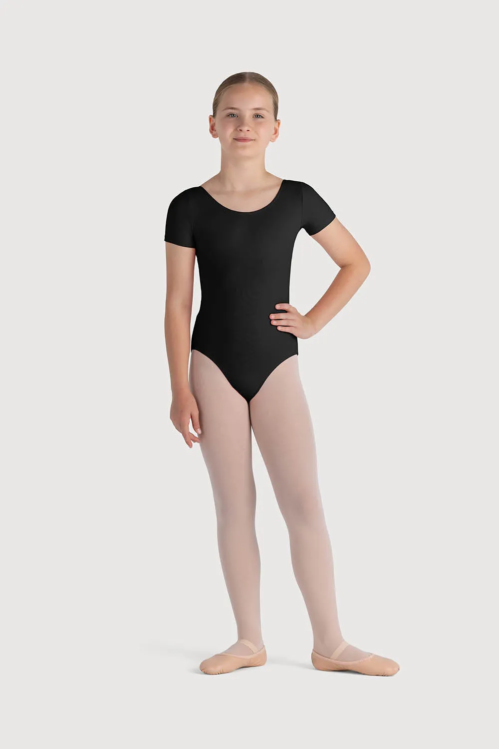 L0802G - Bloch Overture Olisia Short Sleeve Girls Leotard