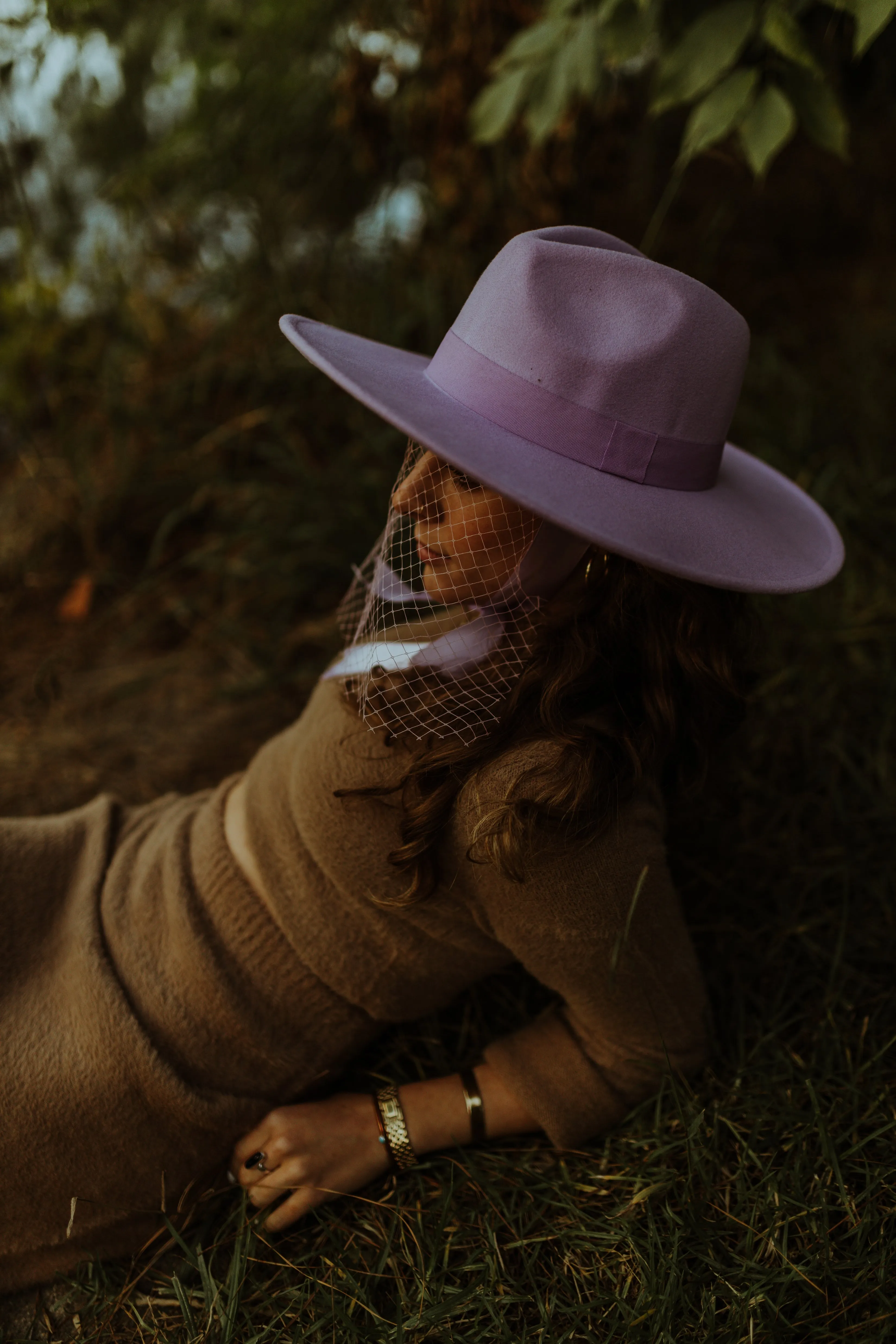 Lavender | Lively Ghosts Veiled Hat
