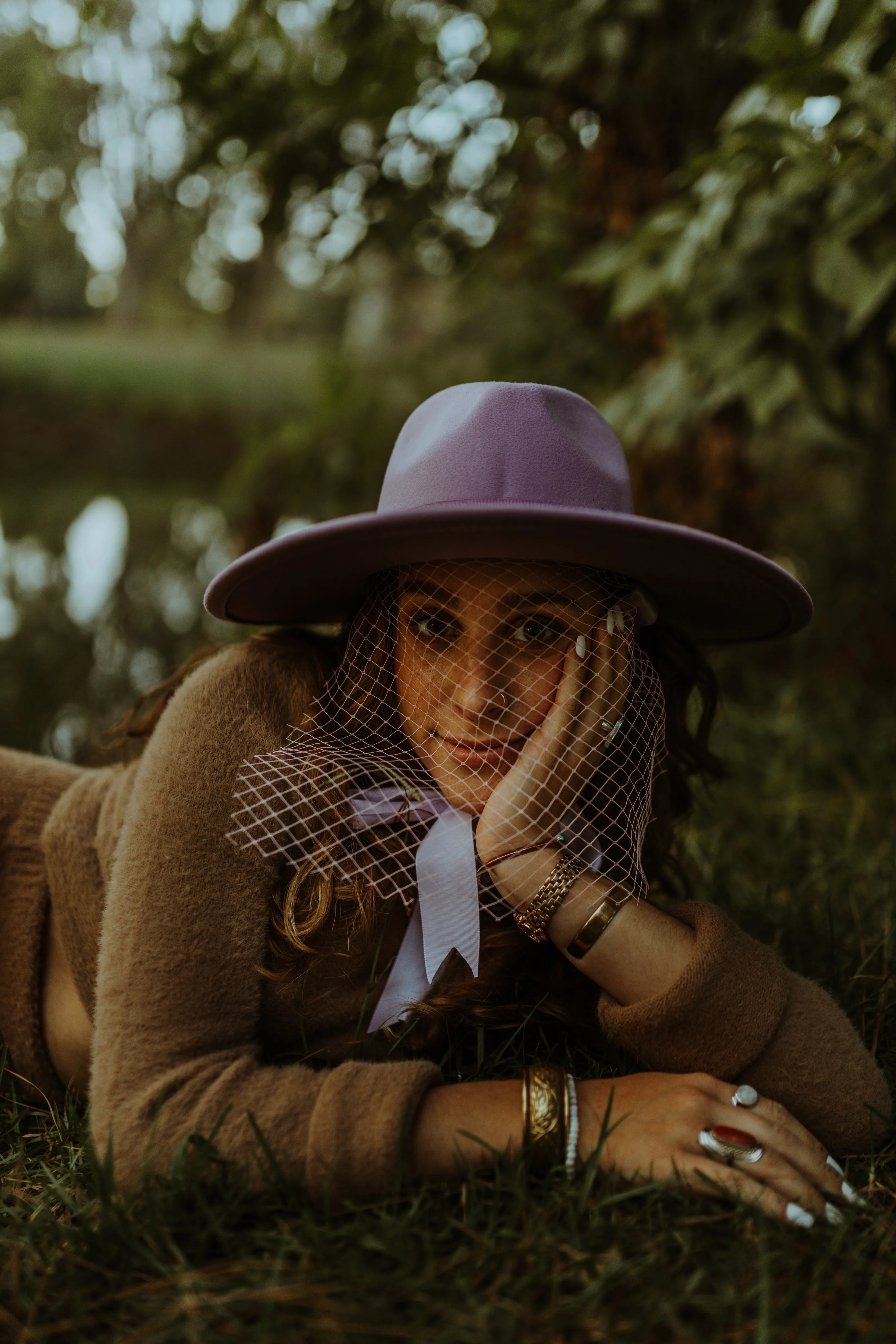 Lavender | Lively Ghosts Veiled Hat