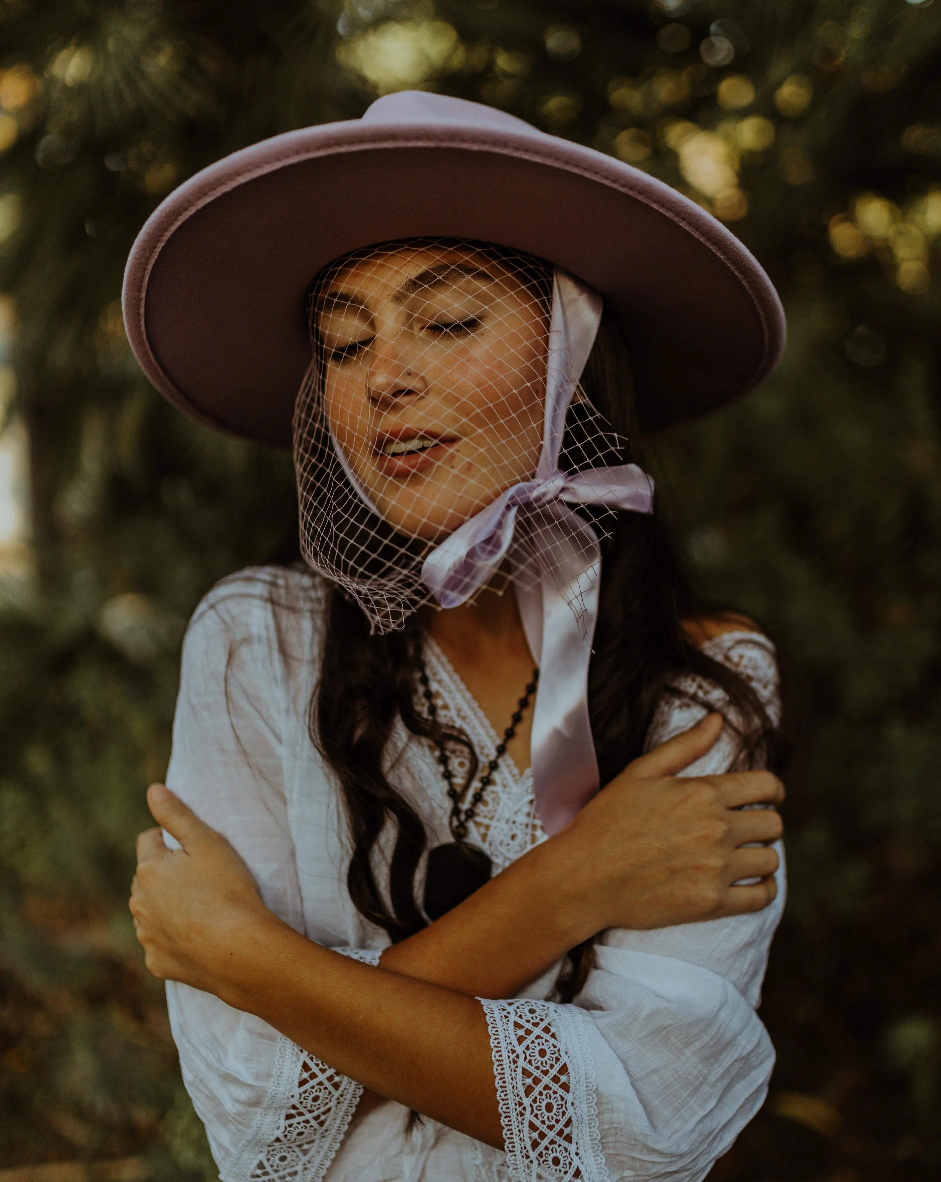 Lavender | Lively Ghosts Veiled Hat