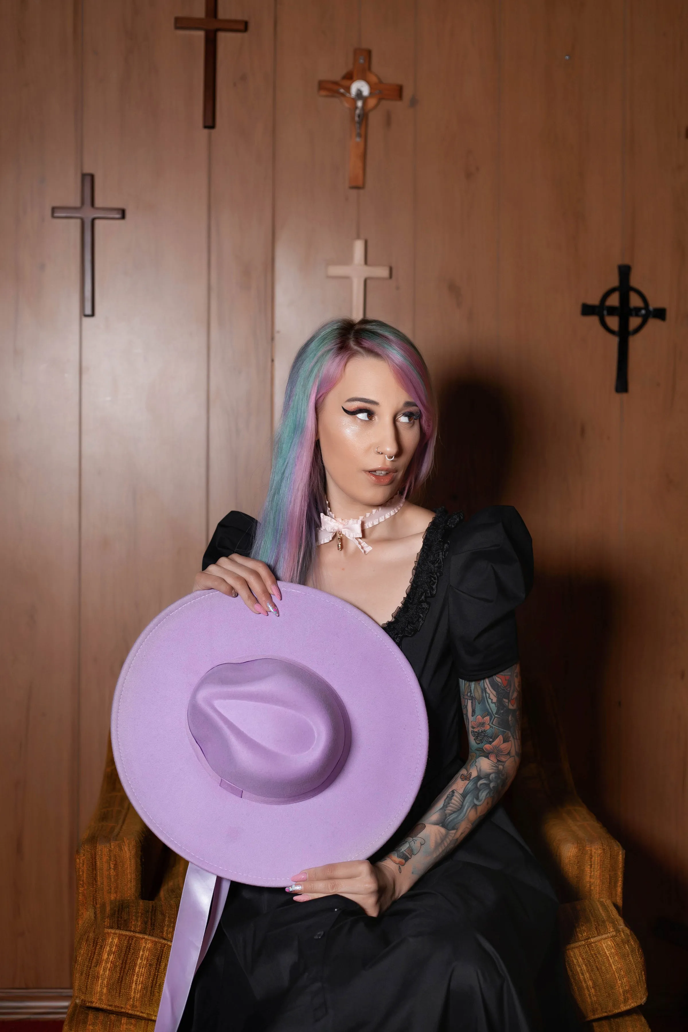 Lavender | Lively Ghosts Veiled Hat