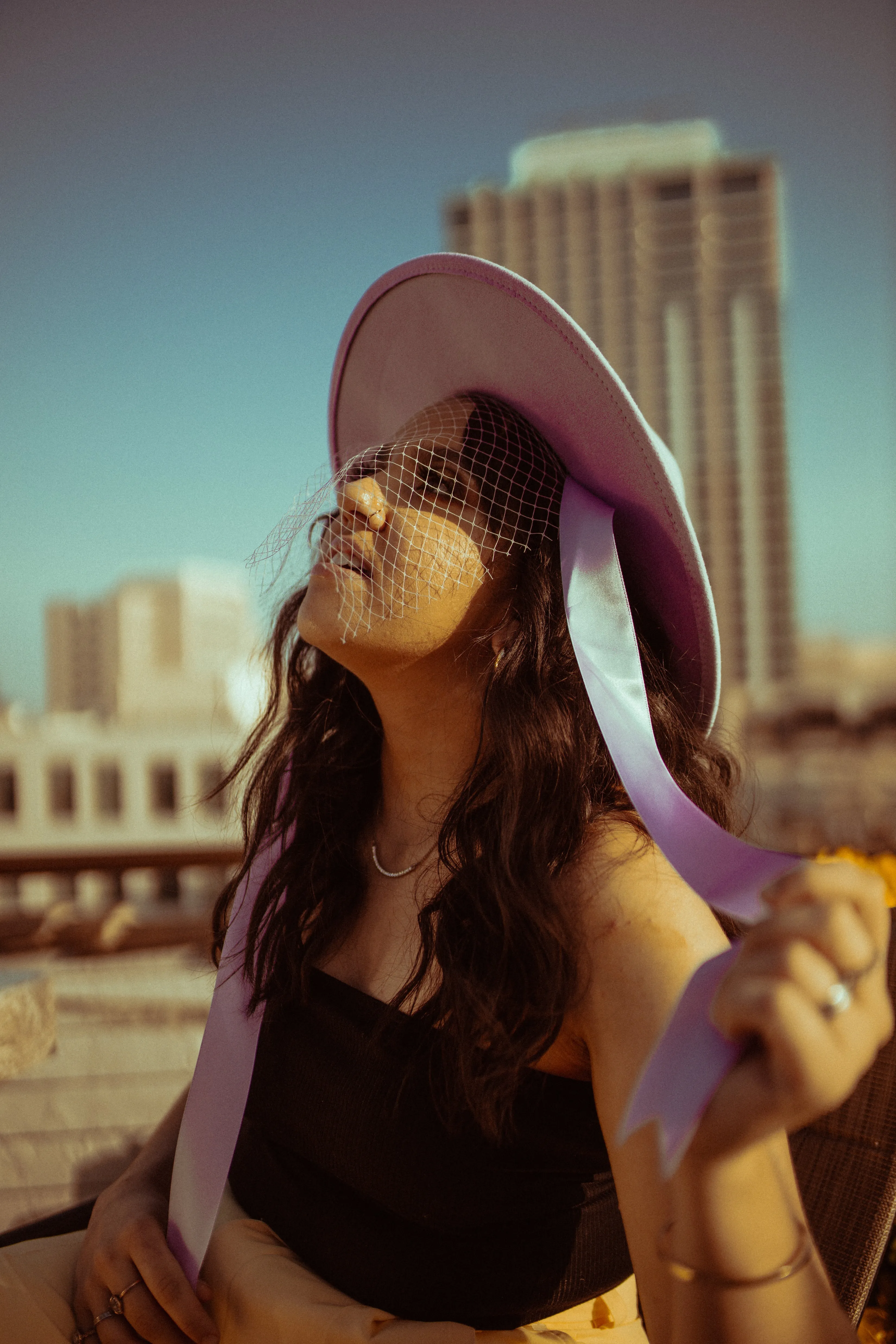 Lavender | Lively Ghosts Veiled Hat
