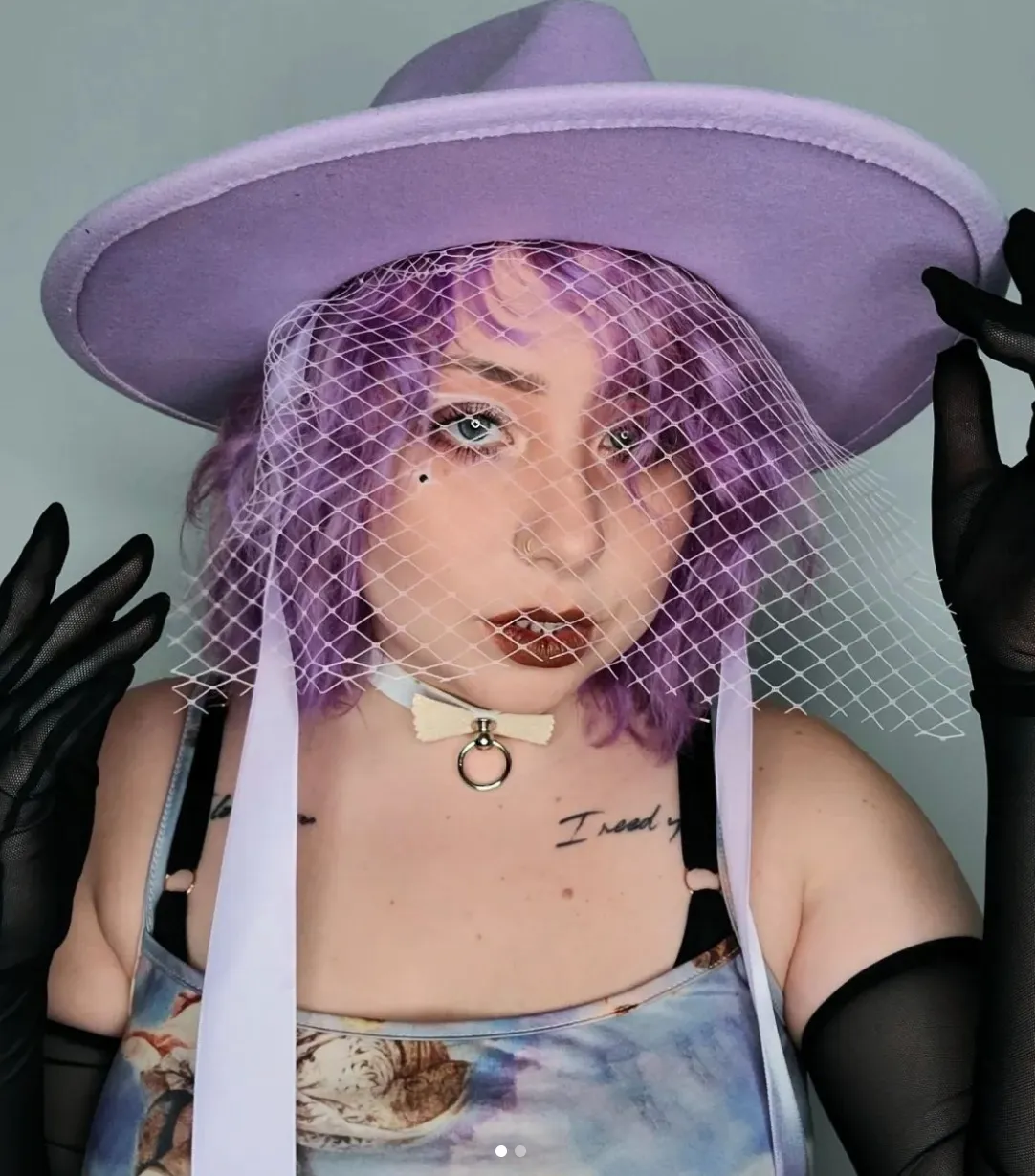 Lavender | Lively Ghosts Veiled Hat