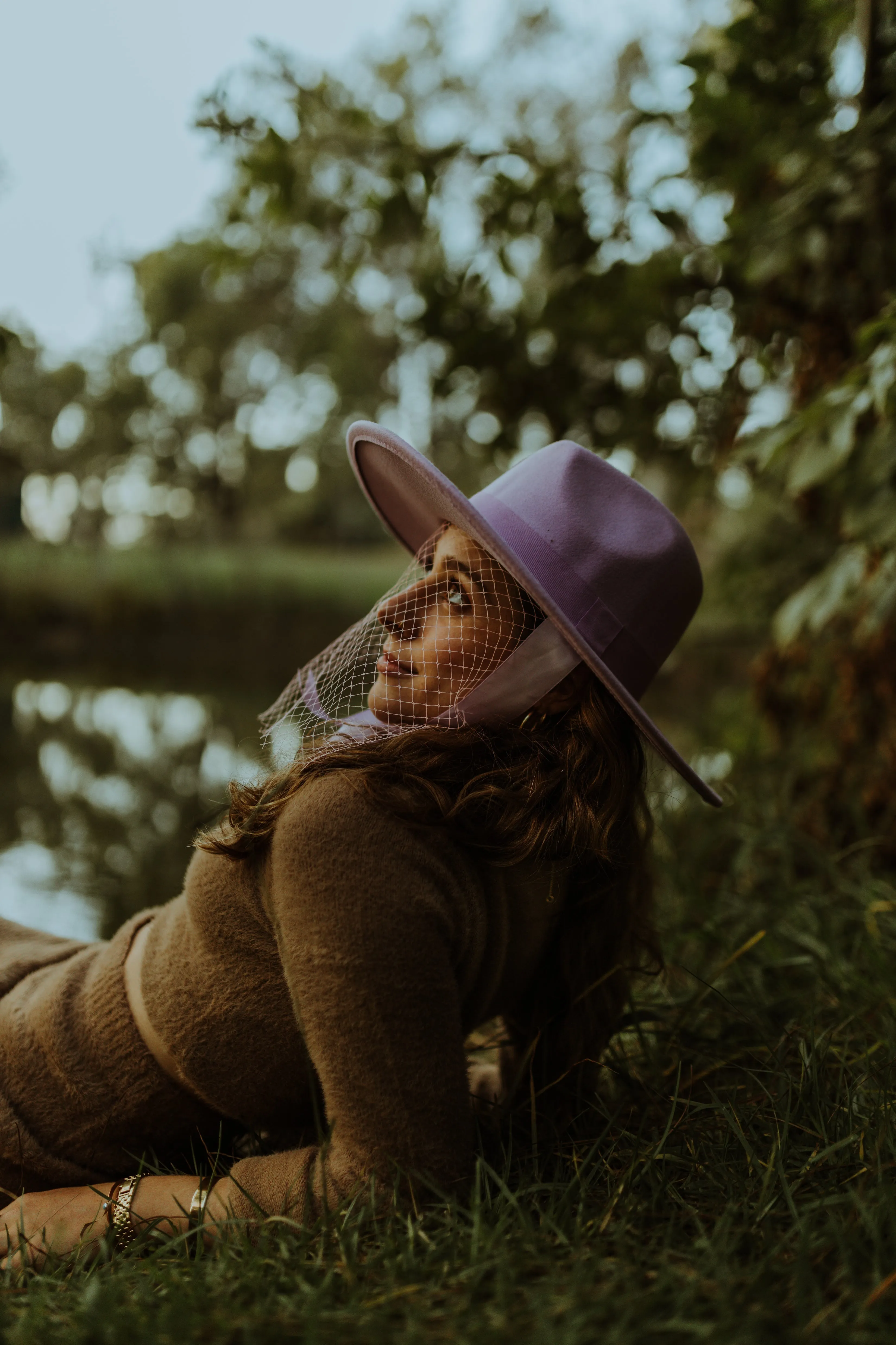 Lavender | Lively Ghosts Veiled Hat
