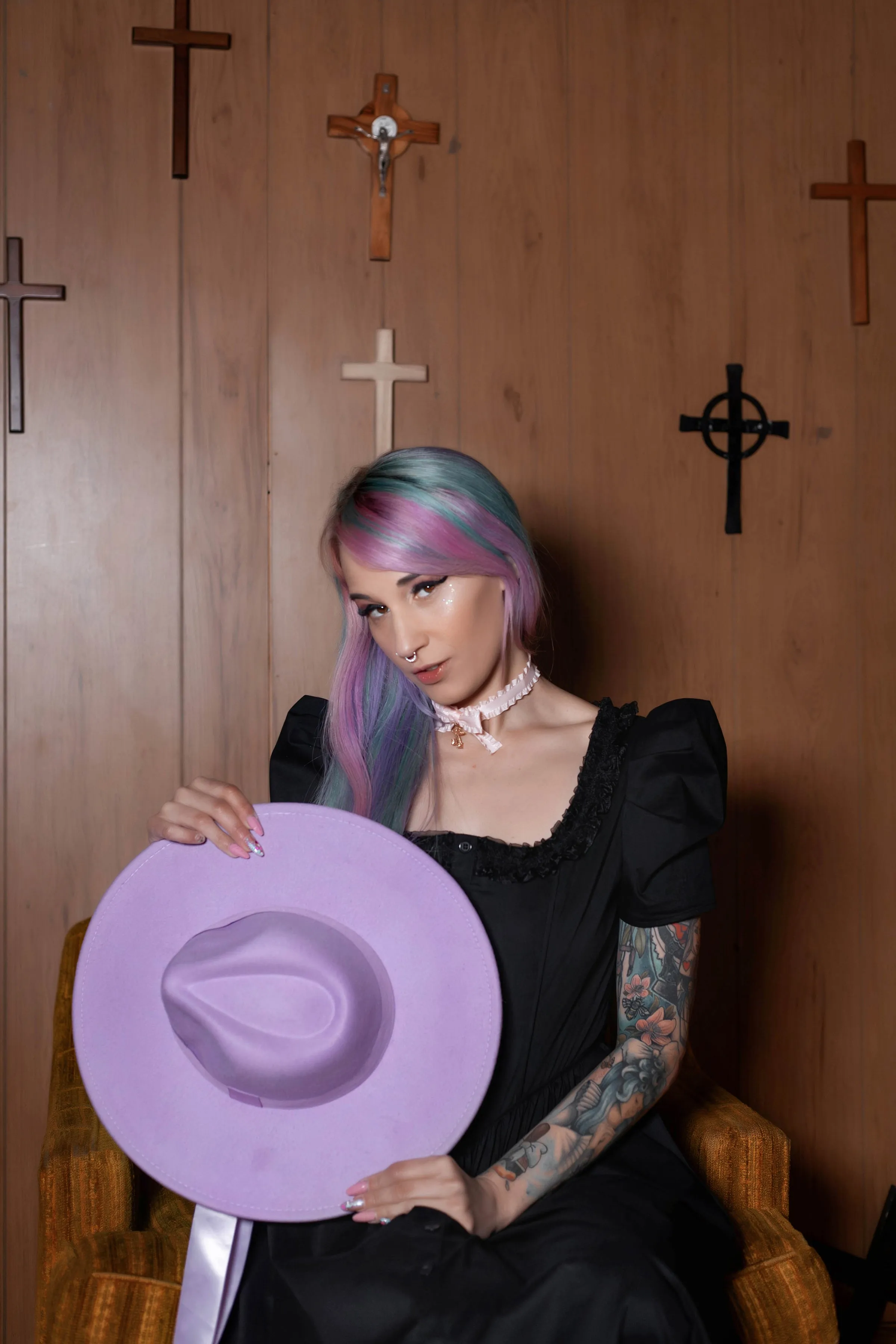 Lavender | Lively Ghosts Veiled Hat