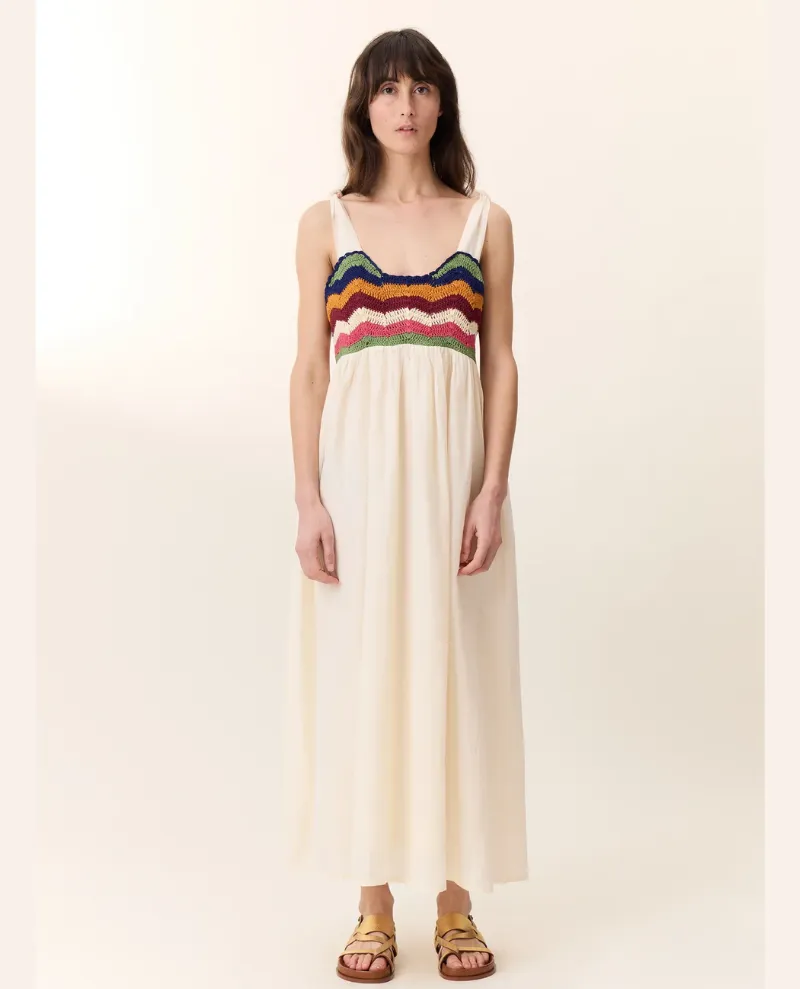 Leon & Harper Ricq Crochet Maxi Dress